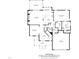 Detailed floor plan showcasing the layout of the home's first floor, highlighting room dimensions and flow at 7252 Bedford Ridge Dr, Apex, NC 27539