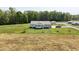 Charming single-story home with a welcoming front porch and a spacious green lawn surrounded by trees at 8079 Stone Heritage Rd, Middlesex, NC 27557