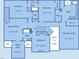 Second floor layout showing bedrooms, bathrooms, bonus room, office, and the owner's suite at 8300 Clarks Branch Dr, Raleigh, NC 27613