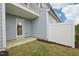 Exterior view of patio with fenced-in backyard space at 1003 Canary Pepper Dr, Durham, NC 27713