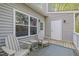 Exterior deck with seating, perfect for enjoying the outdoors and nature's tranquility at 102 Choptank Ct # B5, Cary, NC 27513