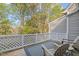 Outdoor deck with Adirondack chairs and privacy railing at 102 Choptank Ct # B5, Cary, NC 27513