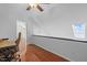 A room featuring a desk with a chair and ceiling fan at 102 Choptank Ct # B5, Cary, NC 27513