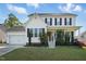 Charming two-story home with white siding, black shutters, and a well-manicured front lawn at 1039 S Philwood Ct, Fuquay Varina, NC 27526