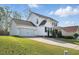 Charming two-story home with attached garage, manicured lawn, and well-kept landscaping at 1039 S Philwood Ct, Fuquay Varina, NC 27526