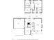 Detailed floor plan showing layouts for both levels of the home at 1039 S Philwood Ct, Fuquay Varina, NC 27526