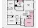 Second floor plan showcasing bedrooms, bathrooms, and layout of the owner's suite and loft area at 1140 Sun Springs Rd, Wake Forest, NC 27587