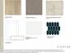 Selection of interior design finishes showcasing flooring, countertops, and tile options for the home at 1140 Sun Springs Rd, Wake Forest, NC 27587