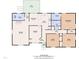 Detailed floor plan showcasing the layout of the home and room dimensions at 122 Monticello Ave, Durham, NC 27707