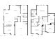 Detailed floor plan showcasing the layout of the home including kitchen, bedrooms, and living spaces at 1412 Wesser Ct, Fuquay Varina, NC 27526