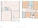 Detailed floor plan showcasing layout with a kitchen, living room, bedrooms, and baths at 205 Loxton St, Fuquay Varina, NC 27526