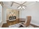 Comfortable home office with modern lighting and sophisticated decor at 2308 Swansea Ln, Apex, NC 27502