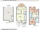 Home floorplan showcasing layout including garage, living spaces, bedrooms, kitchen, and other areas at 233 Sweet Bay Pl, Carrboro, NC 27510