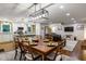 Open-concept area combines the dining room, kitchen, and living room for seamless flow and entertaining at 3217 Brennan Dr, Raleigh, NC 27613