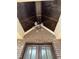 View of the front porch ceiling with wood panels and modern lighting fixture at 3920 Cedar Knolls Drive Dr # 18, Youngsville, NC 27596