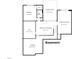 Basement floor plan features a bedroom, rec room, bonus room with kitchenette, and storage at 437 Creekhurst Pl, Cary, NC 27519