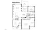 Main floor plan featuring a Gathering room, kitchen, breakfast area, study and a 2-car garage at 437 Creekhurst Pl, Cary, NC 27519