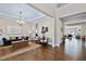 Open-concept layout with views from living room to other parts of the house at 437 Creekhurst Pl, Cary, NC 27519