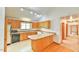 Functional kitchen with ample cabinet space, laminate countertops, and stainless appliances at 505 Marion Way, Chapel Hill, NC 27516