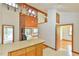 Spacious living room with hardwood floors, wood burning stove, and natural light at 505 Marion Way, Chapel Hill, NC 27516