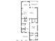 First floor floorplan showing kitchen, Gathering room, entry, primary suite and laundry at 520 Folk Song Way, Wendell, NC 27591