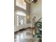 Elegant foyer boasts high ceilings and marble flooring at 5768 Cavanaugh Dr, Raleigh, NC 27614