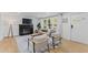 Inviting living room featuring a fireplace, hardwood floors, and comfortable seating at 711 Horton Rd, Durham, NC 27704