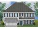 Charming two-story home featuring a combination of brick and siding, enhanced by black shutters and a well-manicured lawn at 75 Black Walnut Dr # 189, Garner, NC 27529