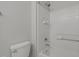 Well-maintained bathroom with white tile shower and updated fixtures at 104 Dallavia Ct, Morrisville, NC 27560