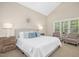 Inviting bedroom with a king bed, calming colors, and a large window at 109 Homegate Cir, Apex, NC 27502