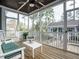 Relax on this screened-in porch with comfortable seating, perfect for enjoying the outdoors at 110 Streamside Dr, Sanford, NC 27330