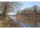This lake view showcases waterfront living at its finest with glimpses of nearby homes at 111 Fox View Pl, Cary, NC 27511