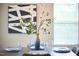 Dining table is decoratively set in dining area at 1112 Addington Lake Ln, Knightdale, NC 27545