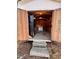 The shed features a refrigerator and work bench at 1204 Amberstone Dr, Knightdale, NC 27545