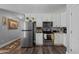 Kitchen featuring stainless steel appliances and ample counter space at 123 Ariel St, Lillington, NC 27546