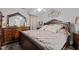 Main bedroom featuring wooden furniture and carpeted floors at 123 Ariel St, Lillington, NC 27546