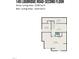 A detailed second floor floorplan featuring a bedroom, loft, bathroom and storage areas at 149 Logbridge Rd, Chapel Hill, NC 27516