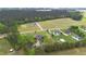 Aerial view of multiple homes situated on large lots with beautiful landscaping and greenery at 1500 Antioch Rd, Rocky Mount, NC 27801