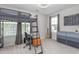 Cozy bedroom with a bunk bed, desk area, and gray dresser at 1725 Langlais Dr, Graham, NC 27253