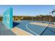 Outdoor basketball court features a well-maintained surface, providing recreational opportunities at 173 Hawk Point Rd, Chapel Hill, NC 27516