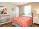 Bedroom with natural light, a bed, a dresser, and a nightstand at 202 Providence Hall Dr, Sanford, NC 27330