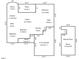 Detailed floor plan illustrating layout of home, including dimensions of rooms, garage, and living spaces at 205 Mcclellan Trl, Mebane, NC 27302