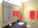 Bathroom with a large mirror and tile floors at 2117 Wrenn St, Burlington, NC 27215