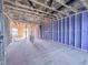 Unfinished interior shows exposed framing, ductwork, and wiring, offering a glimpse of construction progress at 217 Pond Vw Ct # 7, Fuquay Varina, NC 27526
