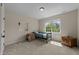 Spare bedroom with neutral walls, carpet, and a single bed with an accent table at 224 Clear River Pl, Cary, NC 27519