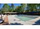 Community swimming pool with chairs, tables and covered eating area available for neighborhood residents at 2613 Hiking Trl, Raleigh, NC 27615