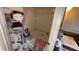 Bathroom featuring a bathtub, shower, toilet, and sink at 300 E Vance St, Zebulon, NC 27597