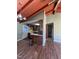 Open kitchen space boasting wood cabinets, and modern lighting fixtures at 327 Holland Dr Rd, Smithfield, NC 27577