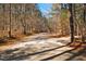 A serene dirt path through a forest, showcasing natural beauty and outdoor exploration at 3308 Churchill Rd, Raleigh, NC 27607