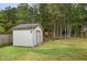 Backyard storage shed at 34 Stuart Dr, Benson, NC 27504